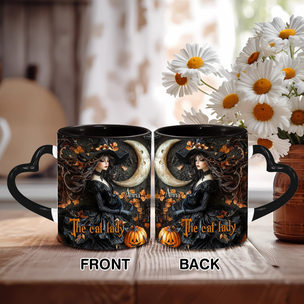 The Witch - Personalized Witch Heart Handle Mug