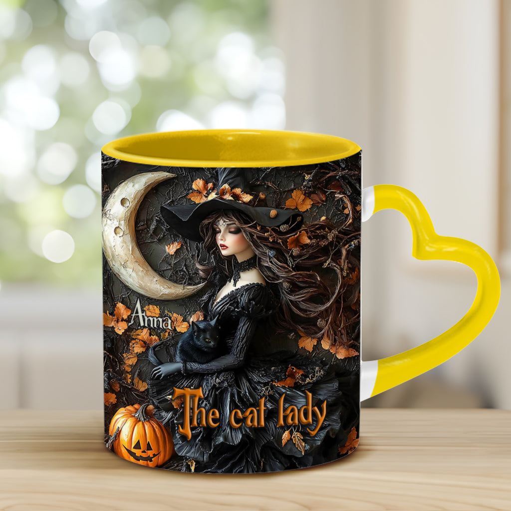 The Witch - Personalized Witch Heart Handle Mug