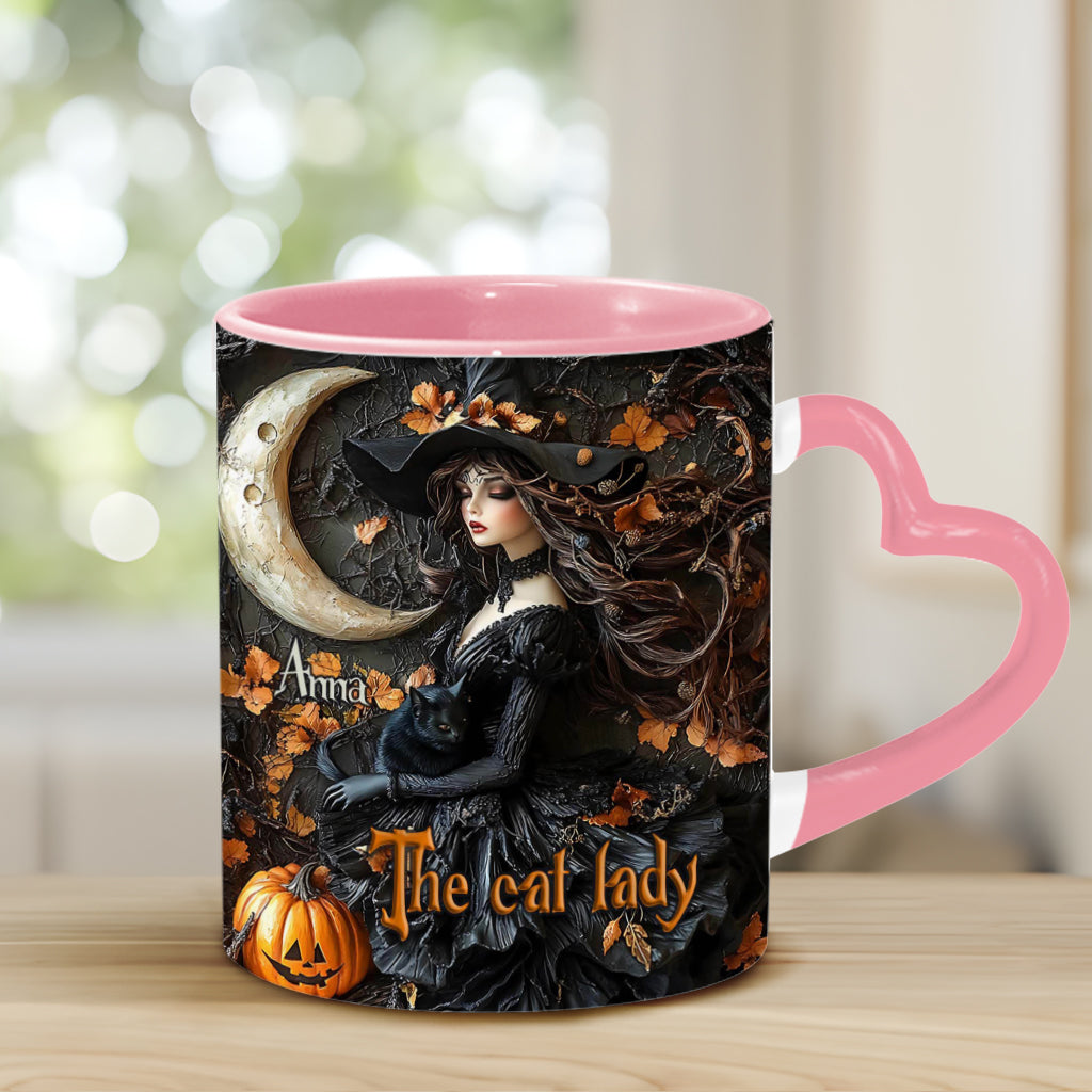 The Witch - Personalized Witch Heart Handle Mug