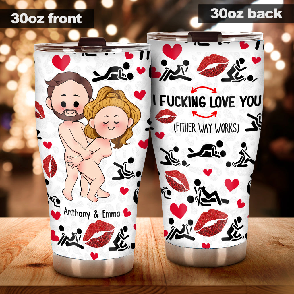 I Love You - Personalized Couple Blanket