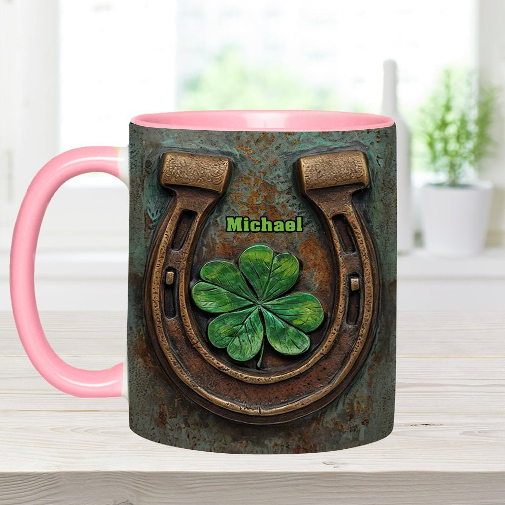 Vintage Irish Harp - Personalized Horse Accent Mug