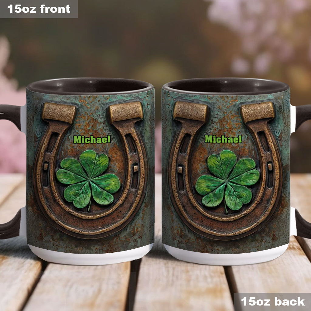 Vintage Irish Harp - Personalized Horse Accent Mug