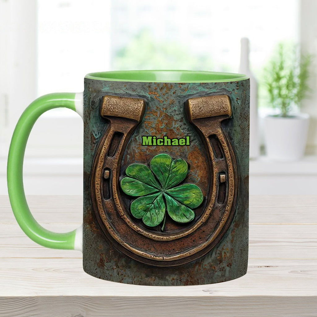 Vintage Irish Harp - Personalized Horse Accent Mug