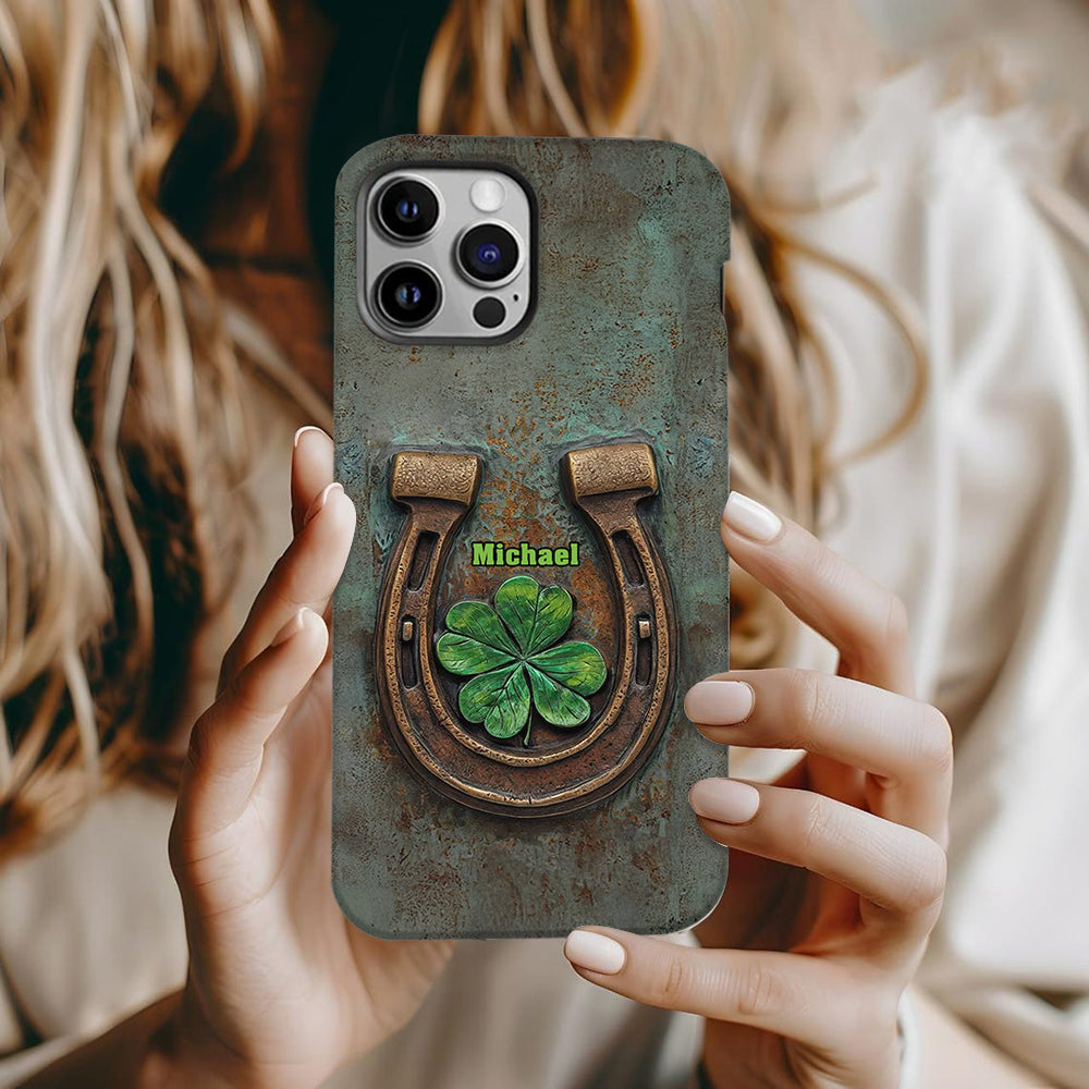 Vintage Irish Harp - Personalized Horse Full Print Phone Case