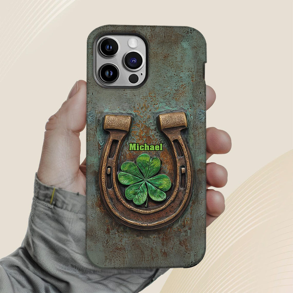 Vintage Irish Harp - Personalized Horse Full Print Phone Case
