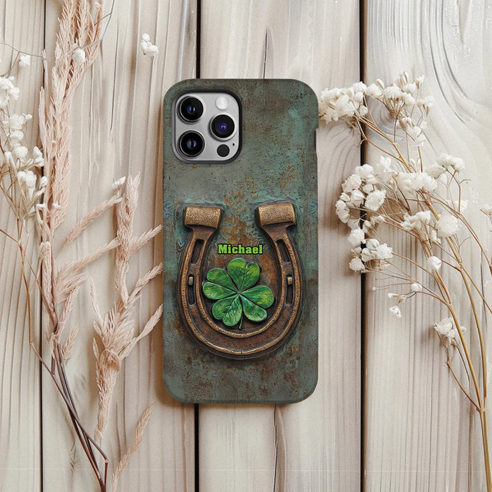 Vintage Irish Harp - Personalized Horse Full Print Phone Case