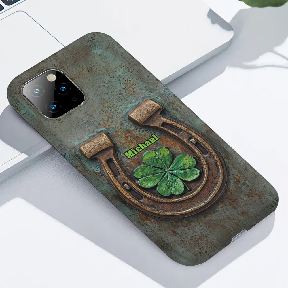 Vintage Irish Harp - Personalized Horse Full Print Phone Case