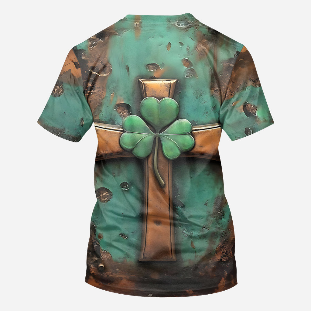 Vintage Irish Cross - Personalized Saint Patrick's Day All Over Shirt
