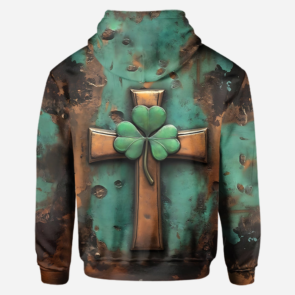 Vintage Irish Cross - Personalized Saint Patrick's Day All Over Shirt