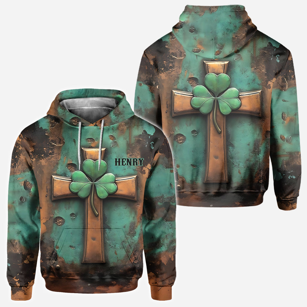 Vintage Irish Cross - Personalized Saint Patrick's Day All Over Shirt