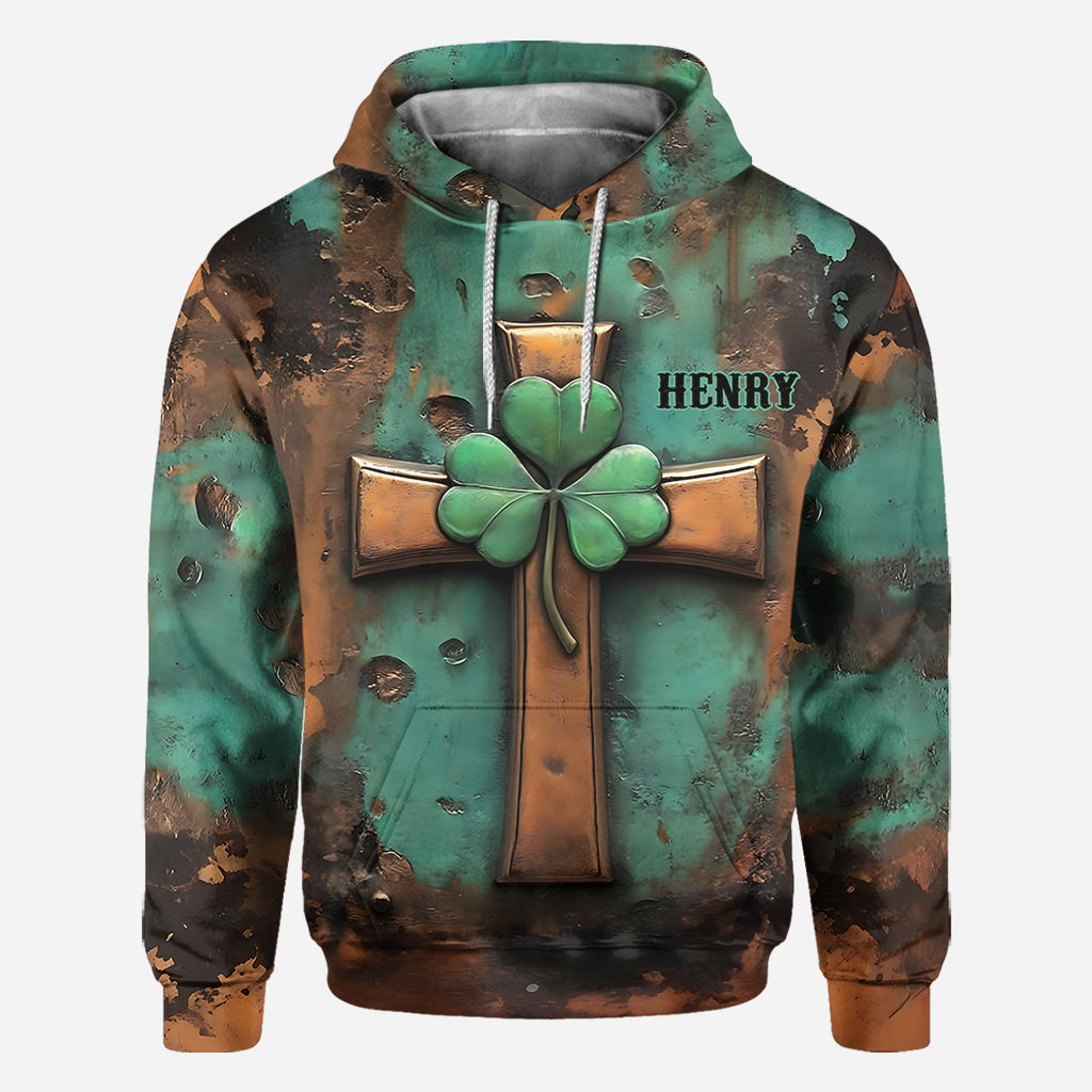 Vintage Irish Cross - Personalized Saint Patrick's Day All Over Shirt