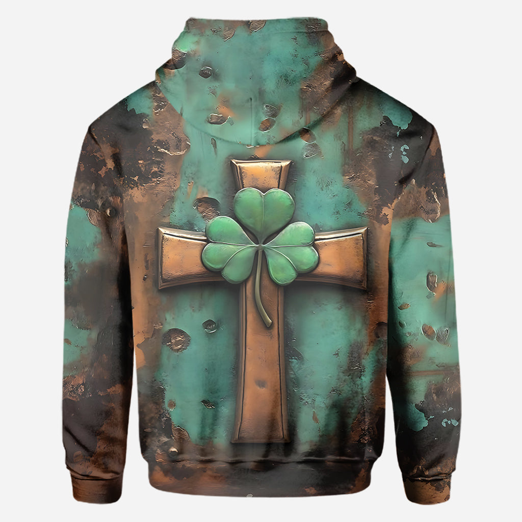 Vintage Irish Cross - Personalized Saint Patrick's Day All Over Shirt