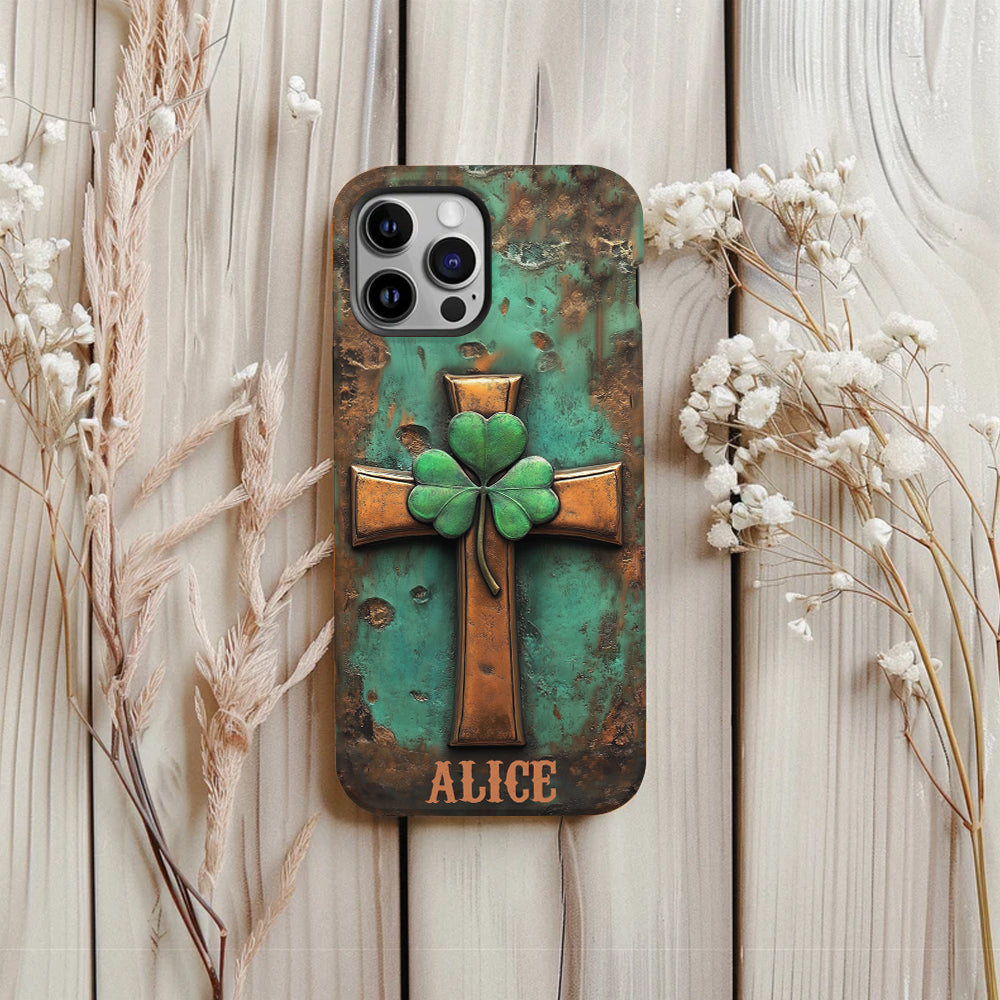 Vintage Irish Cross - Personalized Saint Patrick's Day Full Print Phone Case