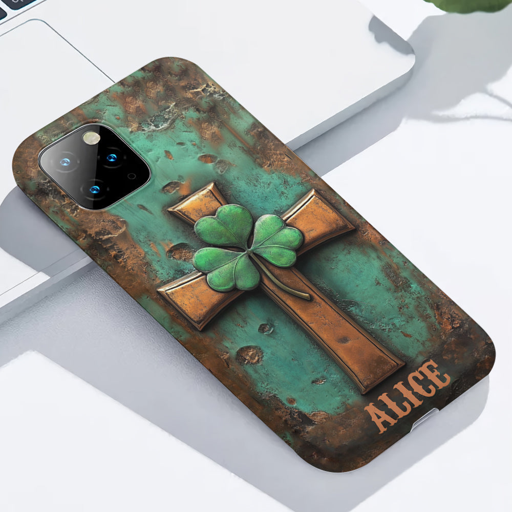 Vintage Irish Cross - Personalized Saint Patrick's Day Full Print Phone Case