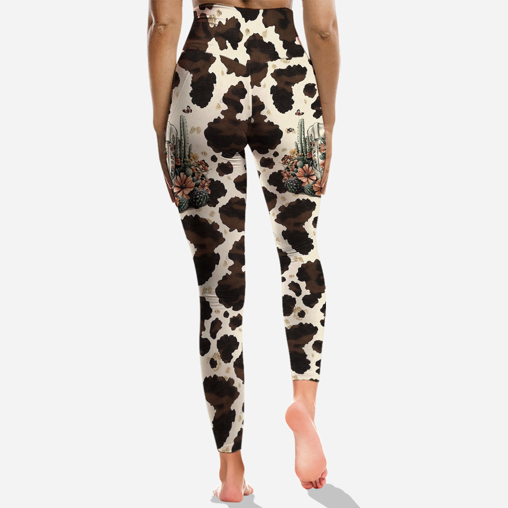 Vintage Boots - Personalized Country Girl Hoodie and Leggings