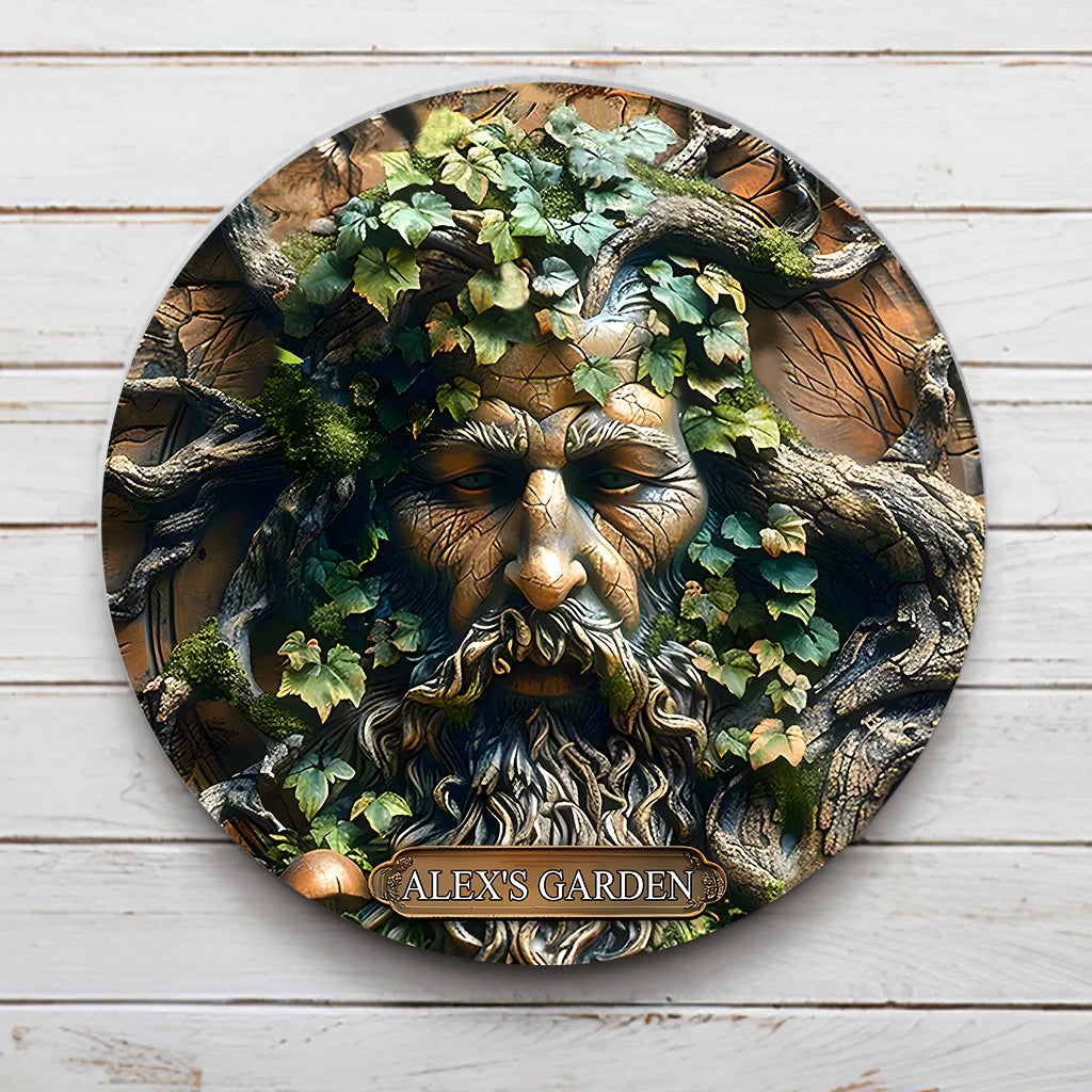 My Garden - Personalized Gardening Round Metal Sign