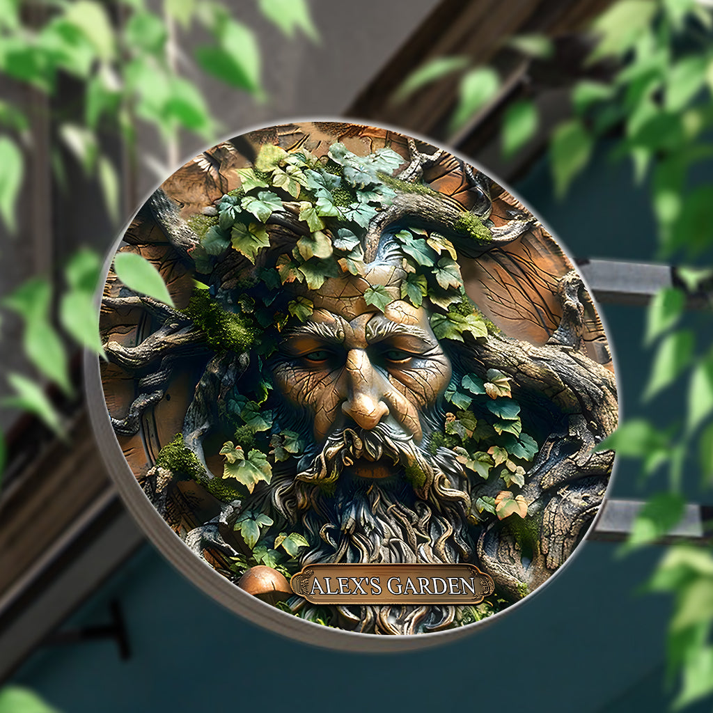 My Garden - Personalized Gardening Round Metal Sign