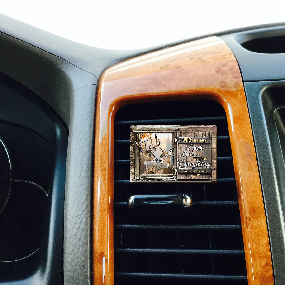 Drive Safe! I Love You! - Personalized Hunting Shaped Car Visor Clip