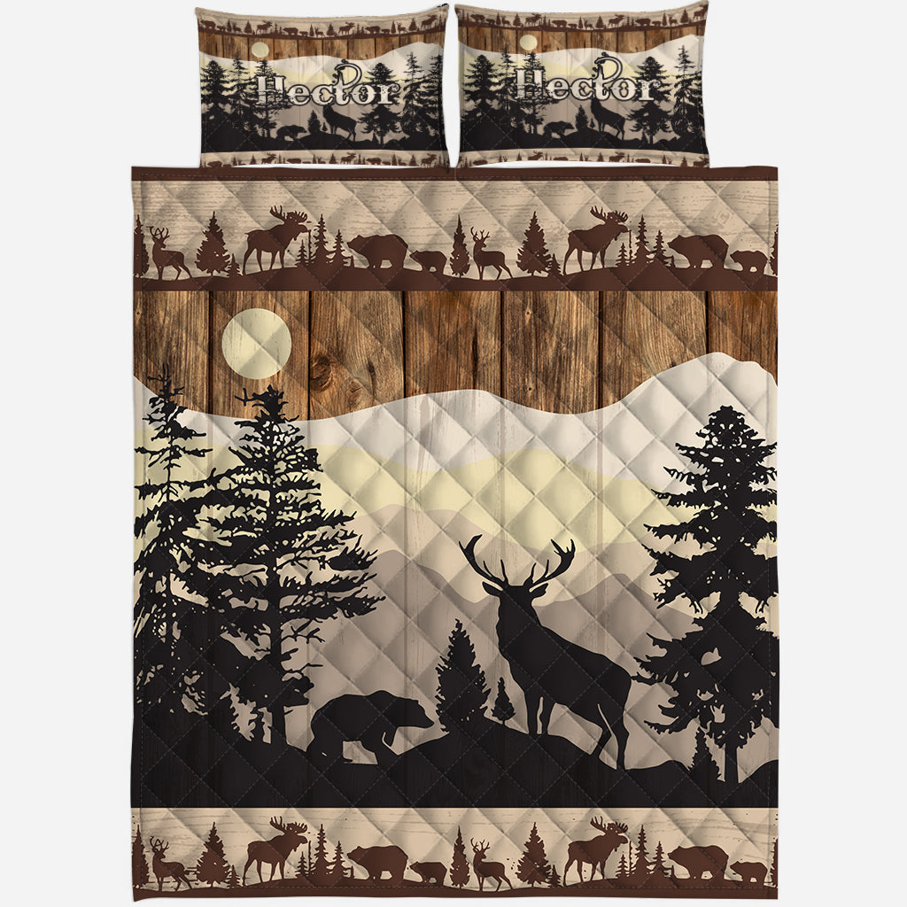 Love Hunting - Personalized Hunting Quilt Set