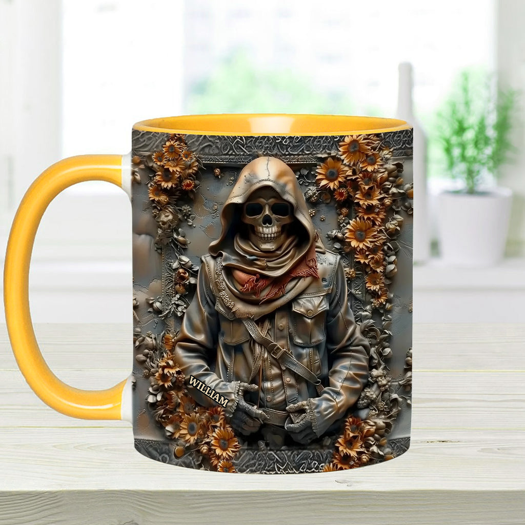 Vintage Skull - Personalized Skull Accent Mug