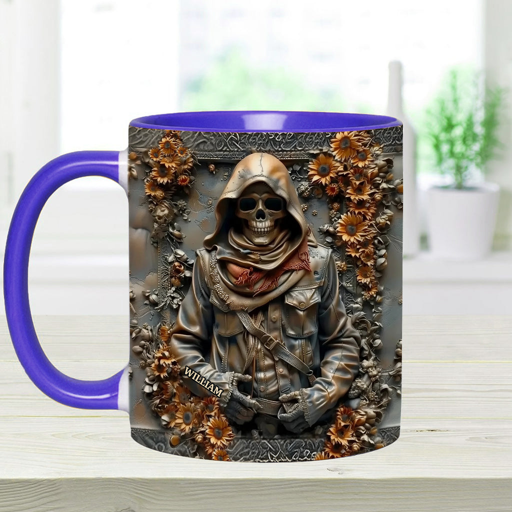 Vintage Skull - Personalized Skull Accent Mug