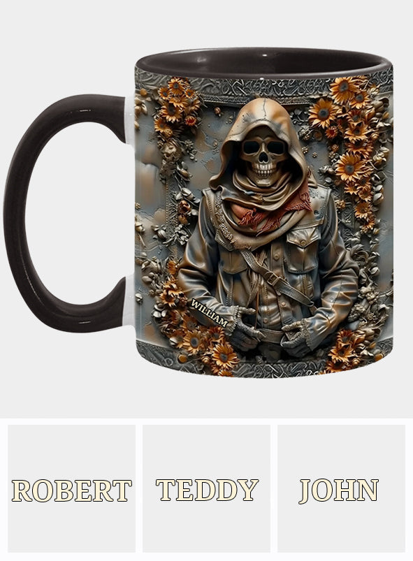 Vintage Skull - Personalized Skull Accent Mug
