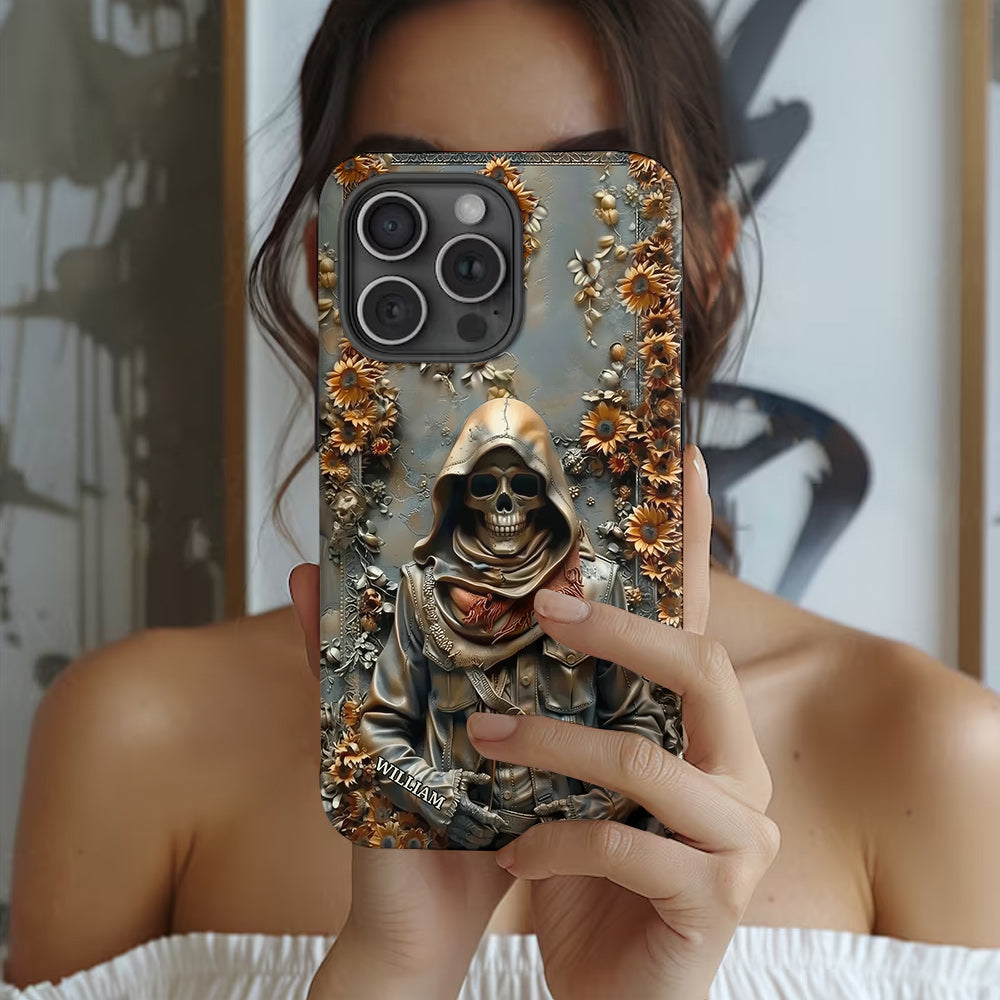 Vintage Skull - Personalized Skull Full Print Phone Case