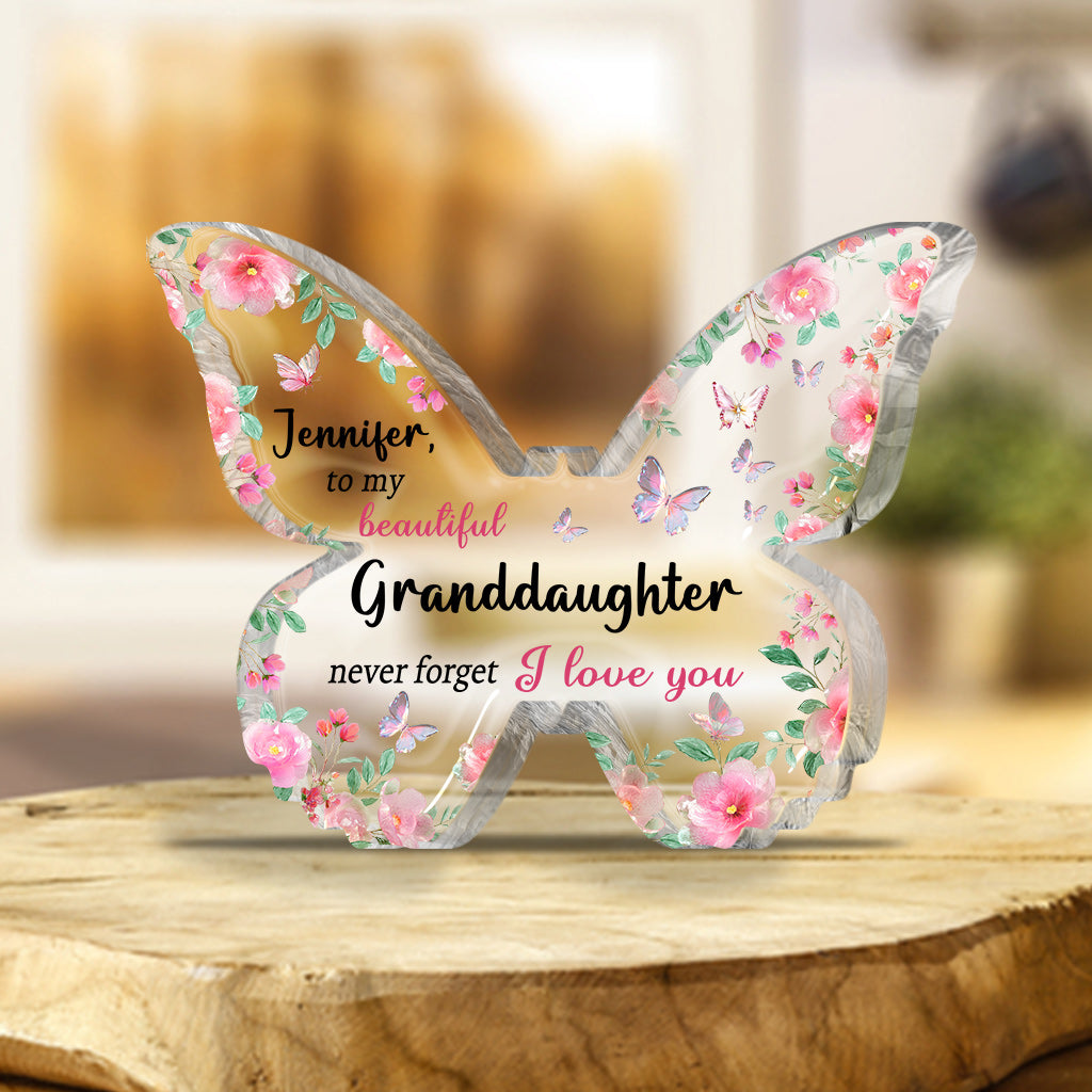 I Love You - Personalized Grandma Custom Shaped Acrylic Plaque