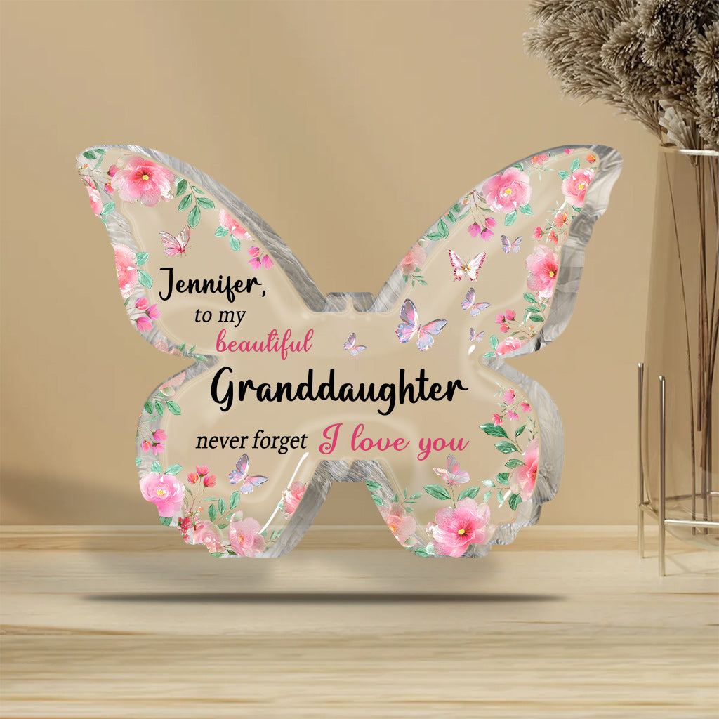 I Love You - Personalized Grandma Custom Shaped Acrylic Plaque