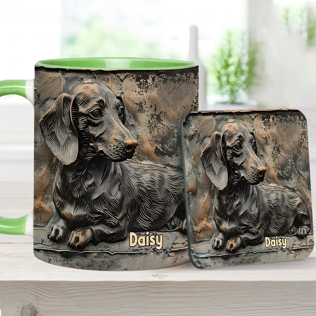 Love Dachshunds - Personalized Dachshund Accent Mug