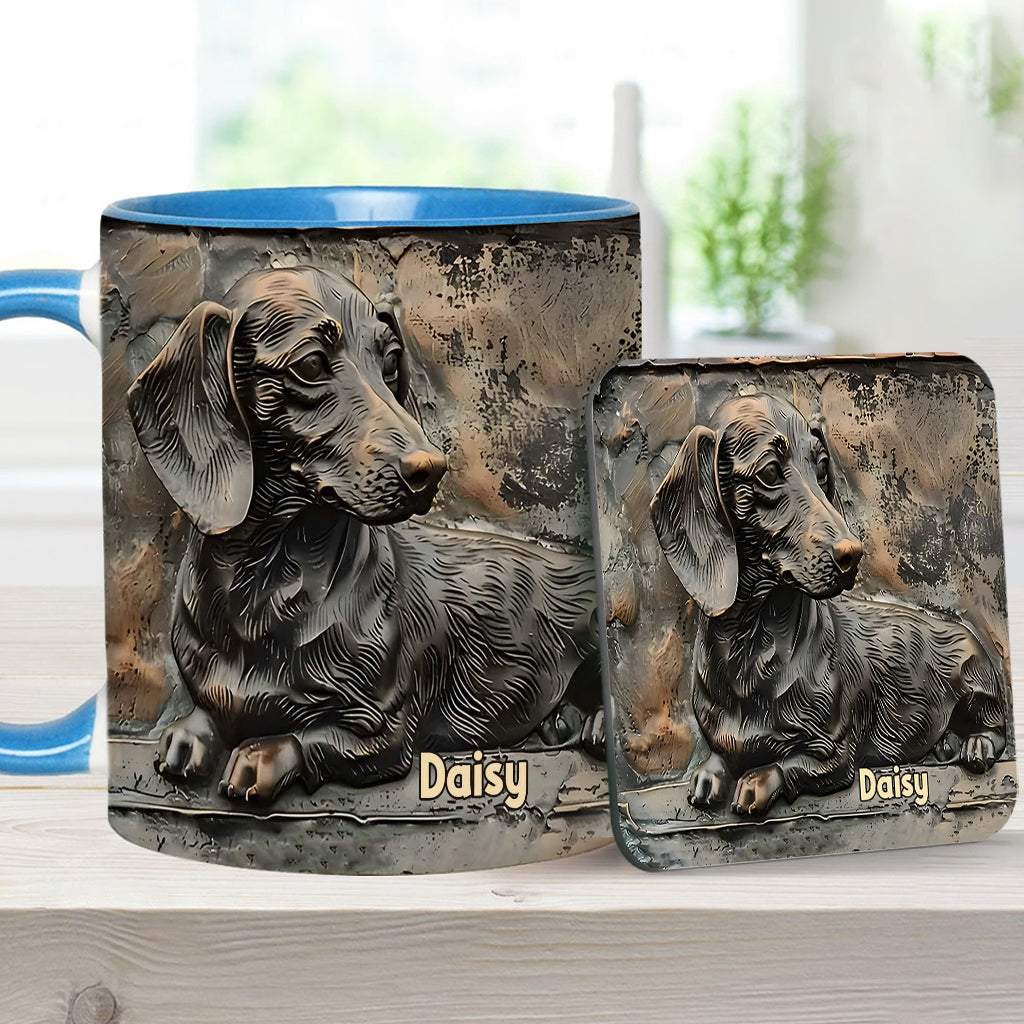 Love Dachshunds - Personalized Dachshund Accent Mug