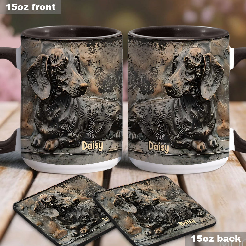 Love Dachshunds - Personalized Dachshund Accent Mug