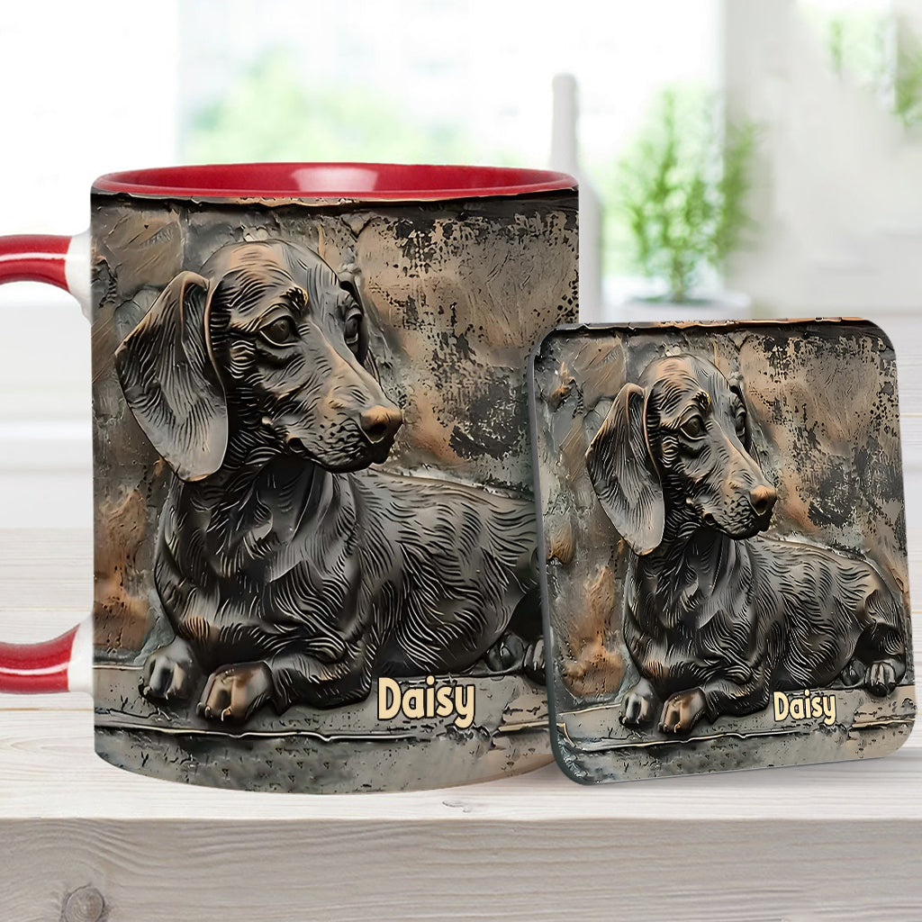 Love Dachshunds - Personalized Dachshund Accent Mug