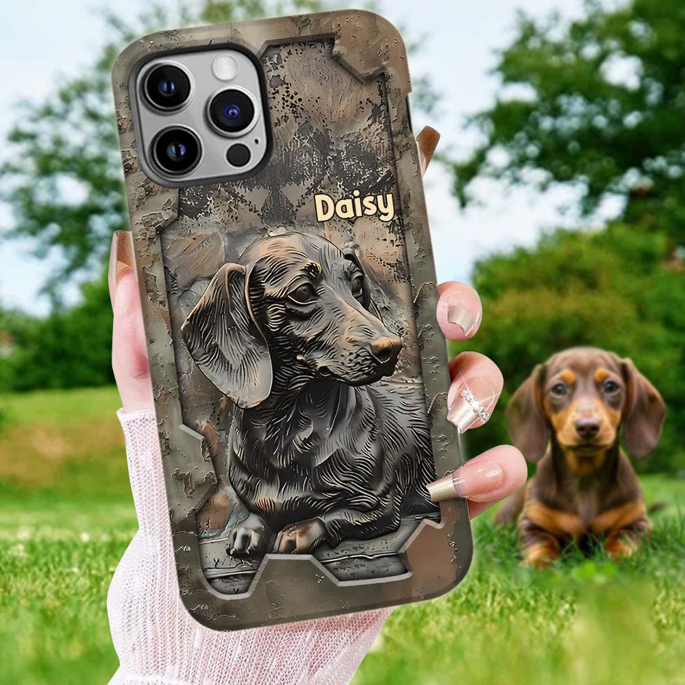 Life Is Better With My Dachshund - Personalized Dog Full Print Phone Case