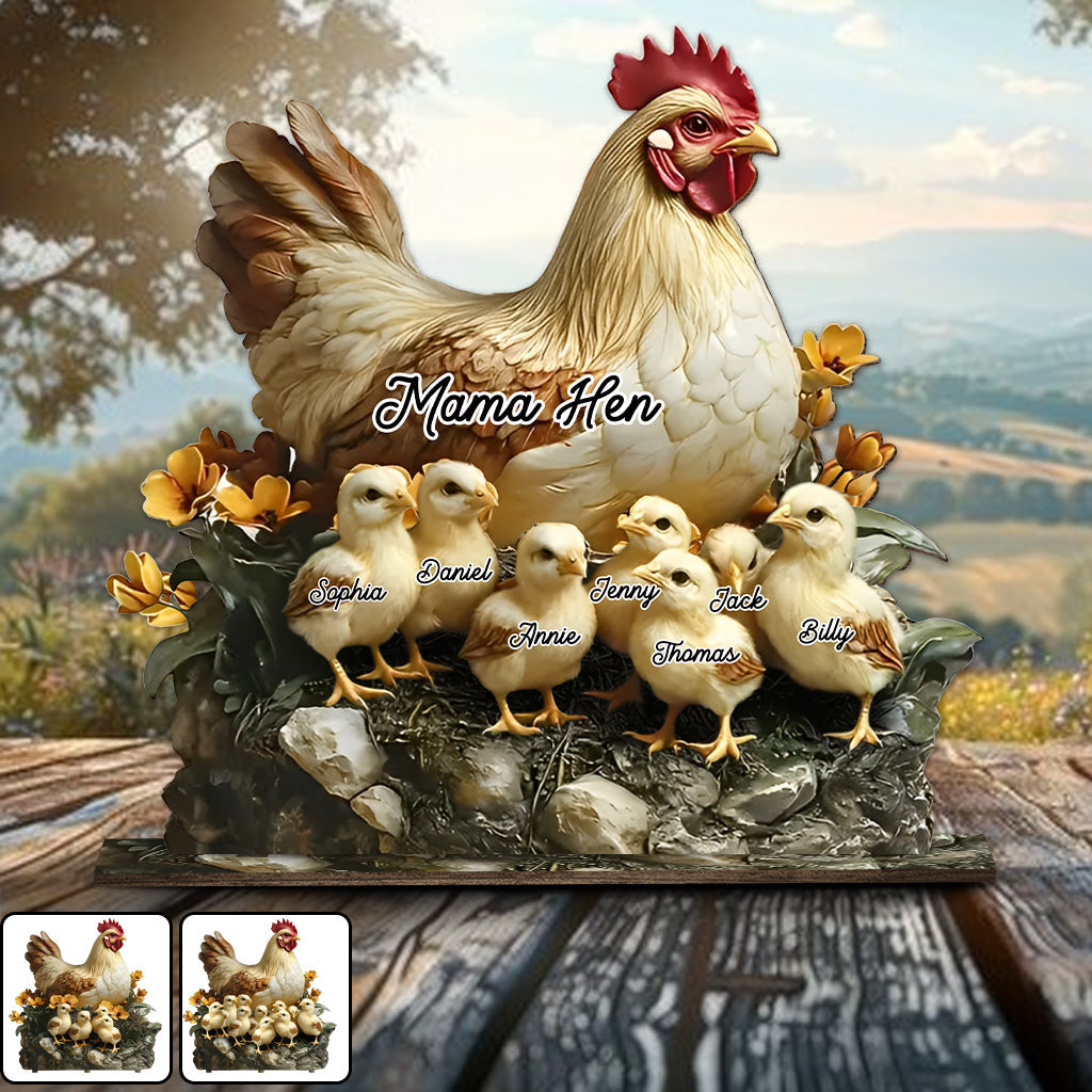 Mama Hen - Personalized Mother 1 Layered Big Freestanding