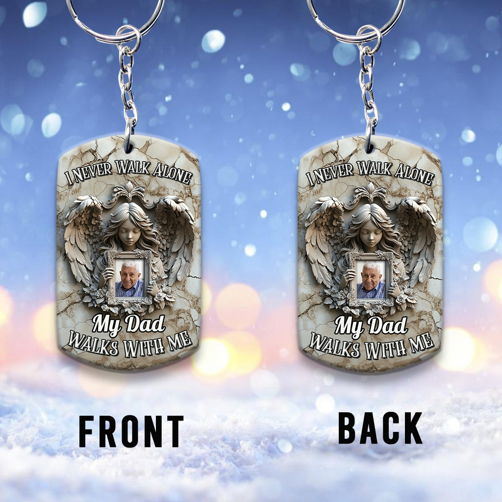 Angel Wings - Personalized Memorial Keychain