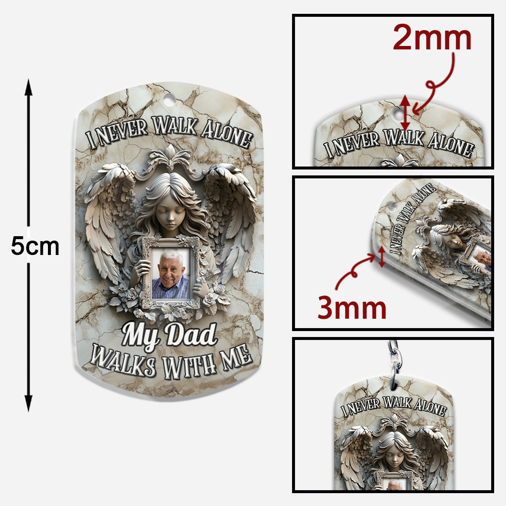 Angel Wings - Personalized Memorial Keychain