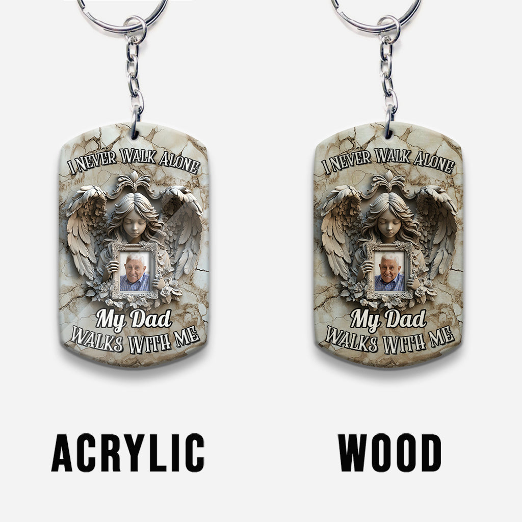 Angel Wings - Personalized Memorial Keychain