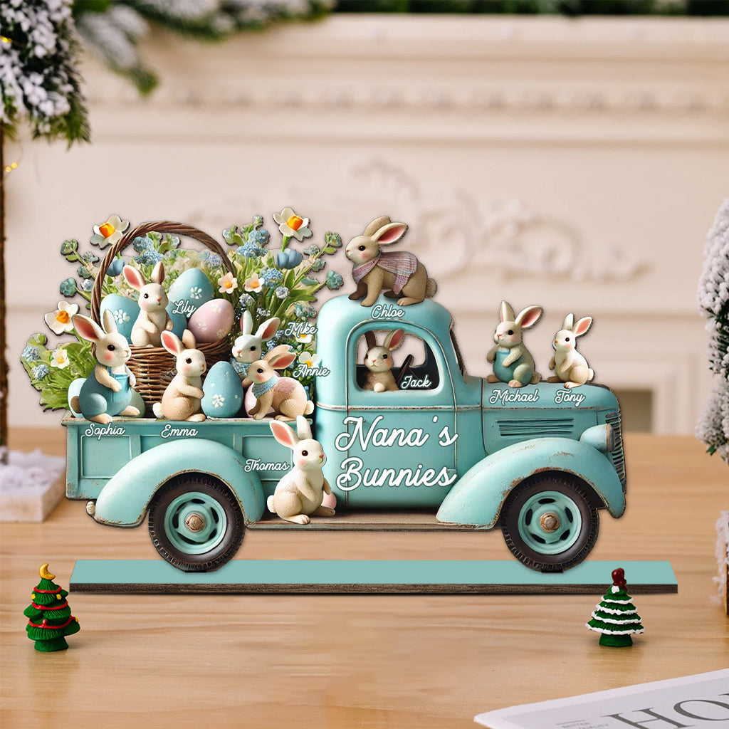 Mama/ Nana's ... Bunnies - Personalized Grandma 1 Layered Big Freestanding