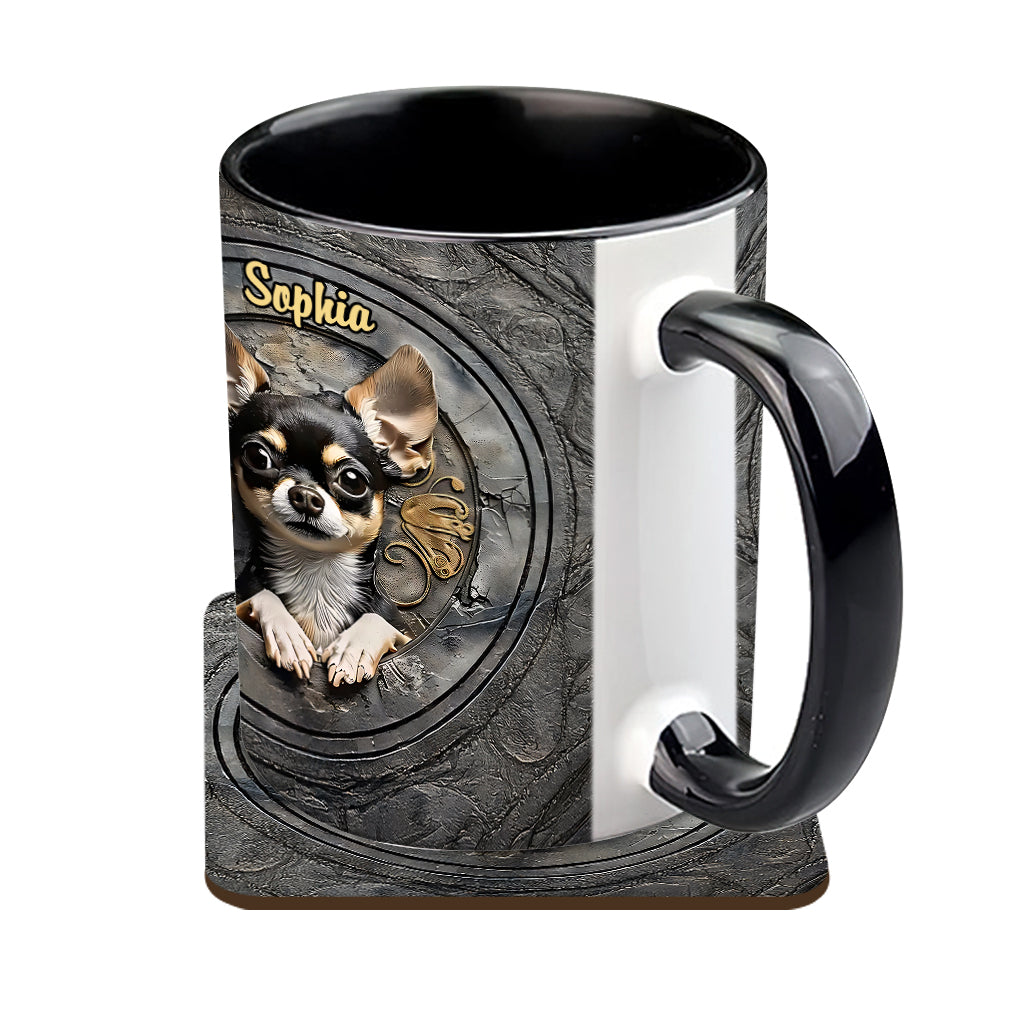 Adorable Chihuahua - Personalized Chihuahua Accent Mug