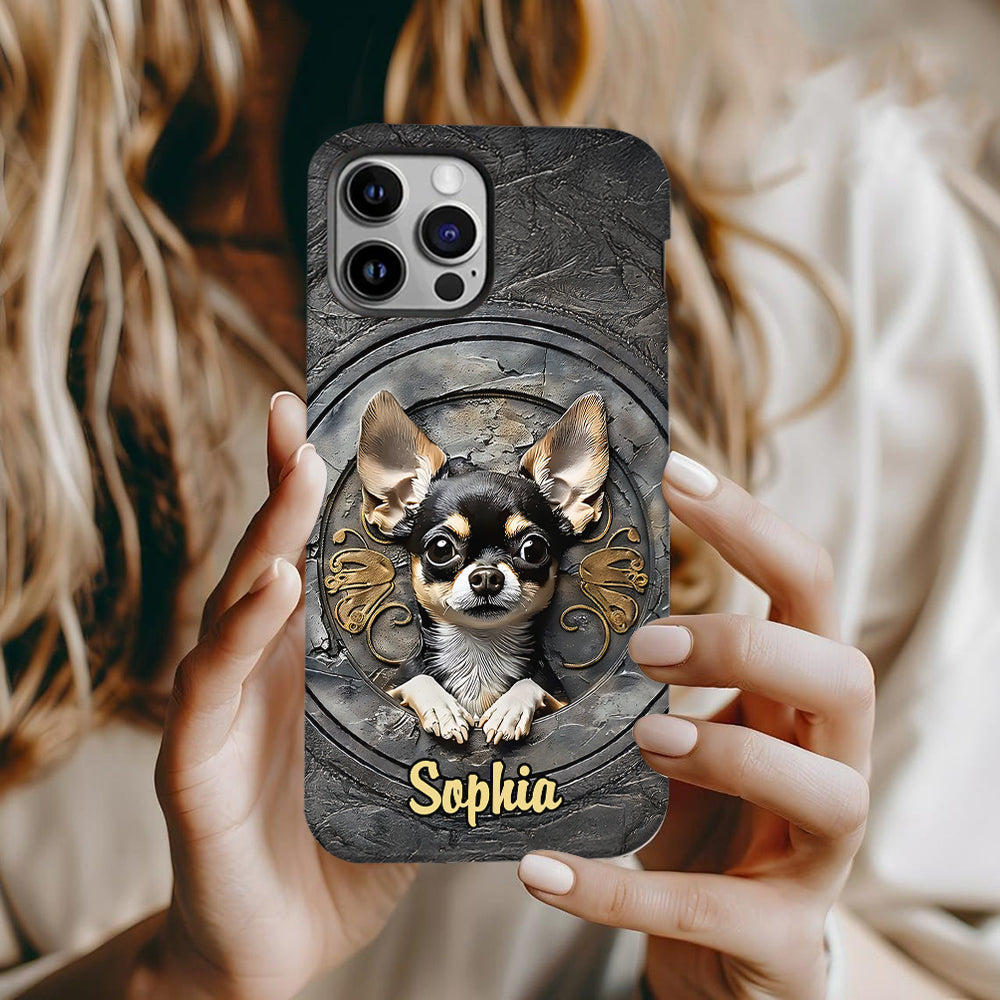 Adorable Chihuahua - Personalized Dog Full Print Phone Case