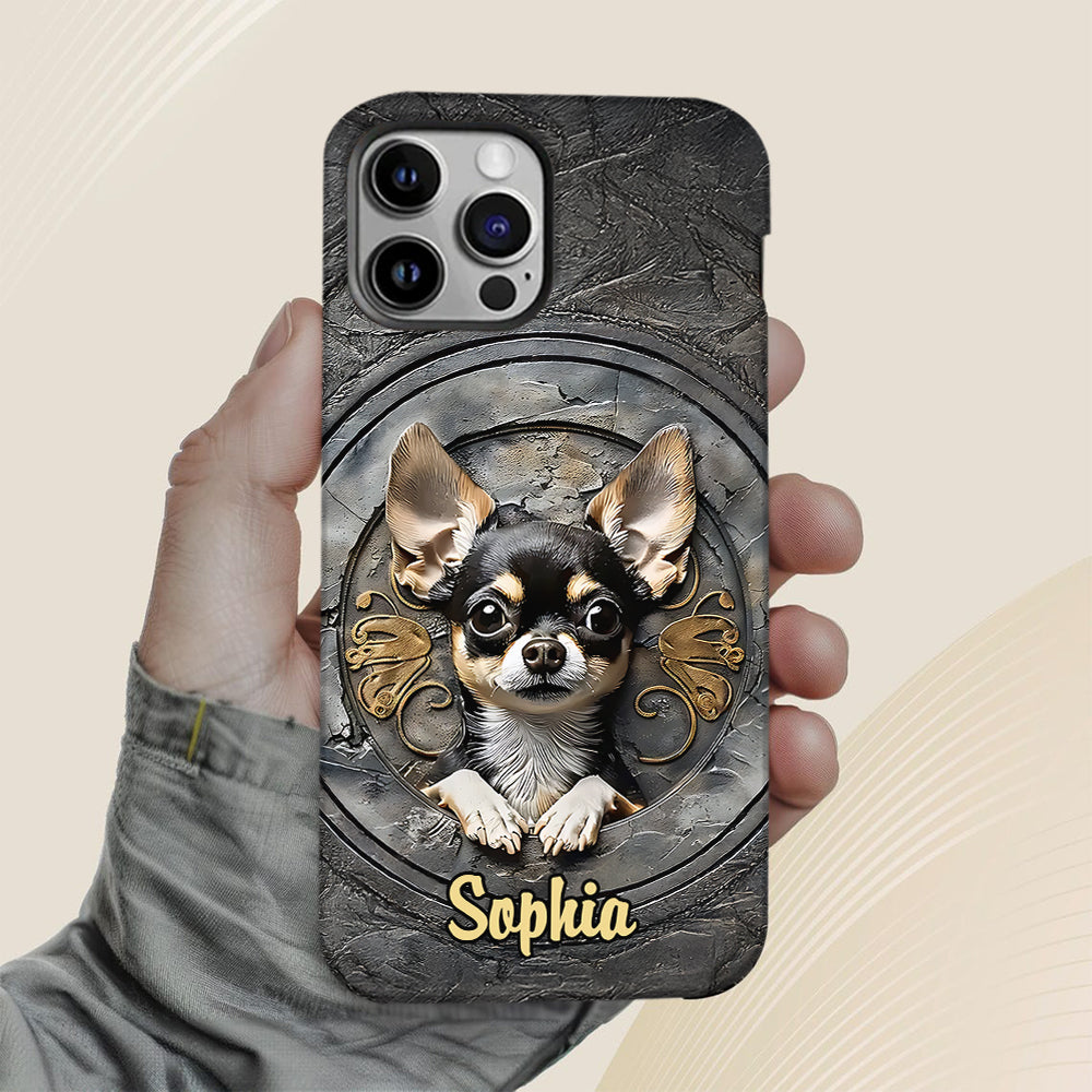Adorable Chihuahua - Personalized Dog Full Print Phone Case