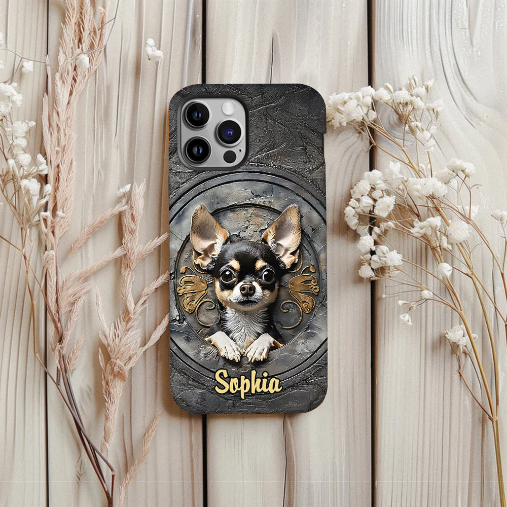 Adorable Chihuahua - Personalized Dog Full Print Phone Case