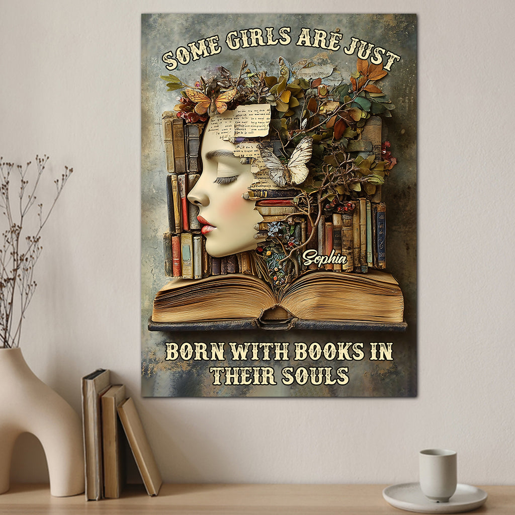 Books In Their Souls - Personalized Book Rectangle Metal Sign