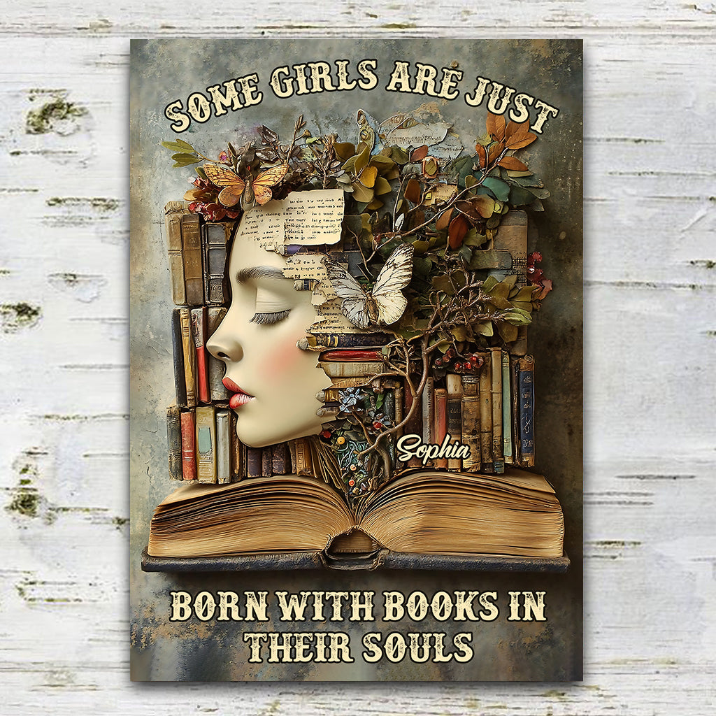 Books In Their Souls - Personalized Book Rectangle Metal Sign