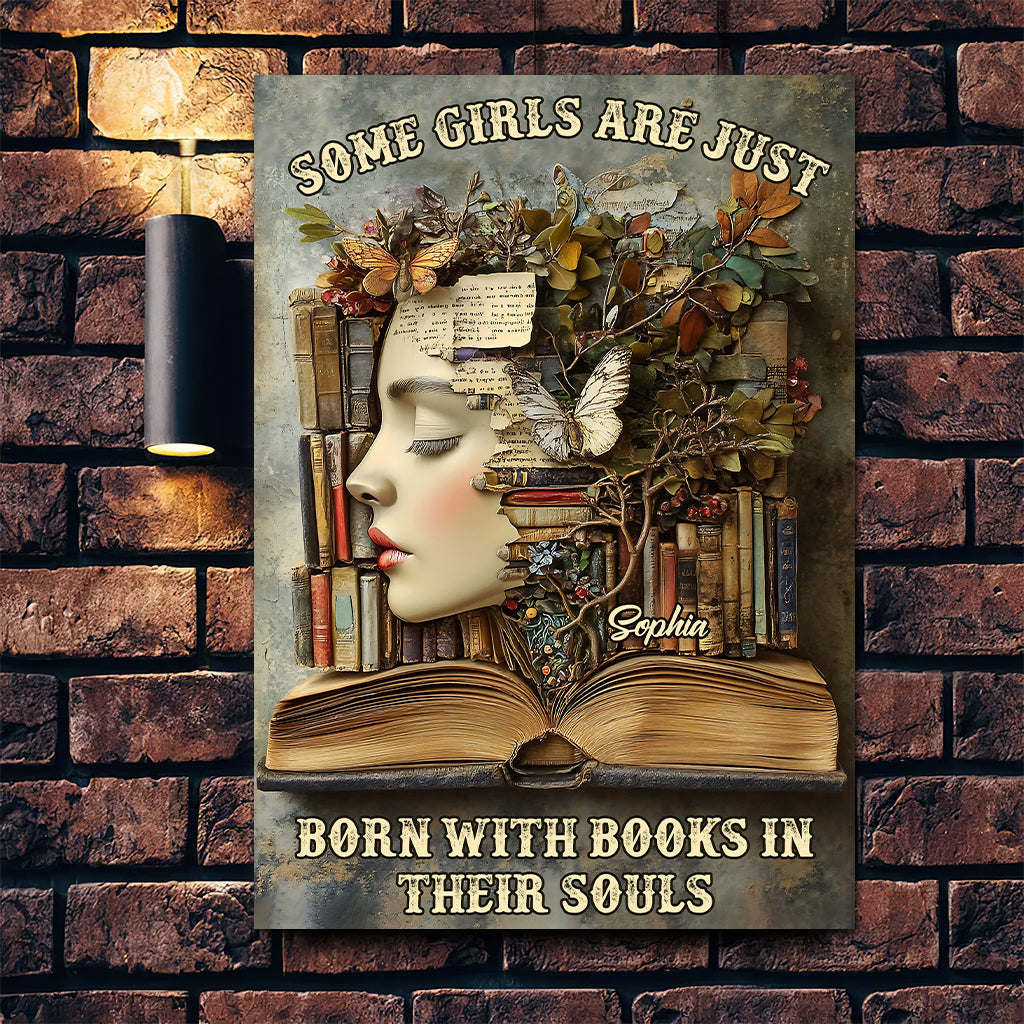 Books In Their Souls - Personalized Book Rectangle Metal Sign