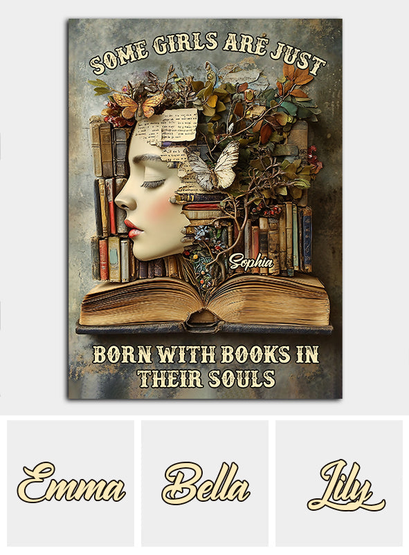 Books In Their Souls - Personalized Book Rectangle Metal Sign