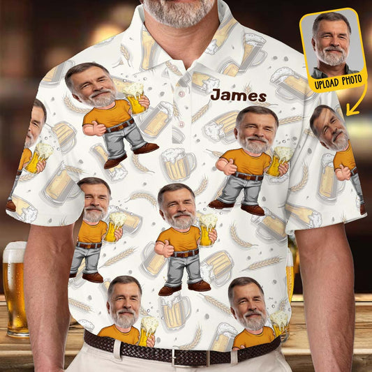 Funny Gift For Beer Lover - Personalized Beer Polo Shirt