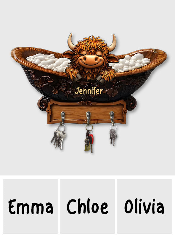 Cute Cow - Personalized Custom Shaped Key Rack