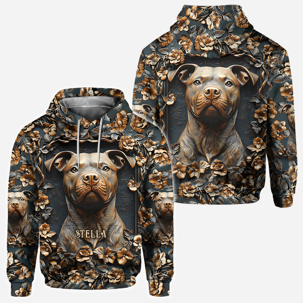 Strong Pitbull - Personalized Dog All Over Shirt